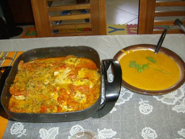 Moqueca de cação com camarão